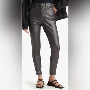 Levi's High Rise Staight Leg COATED Metallic Shimmery Jeans New Sz 27x32